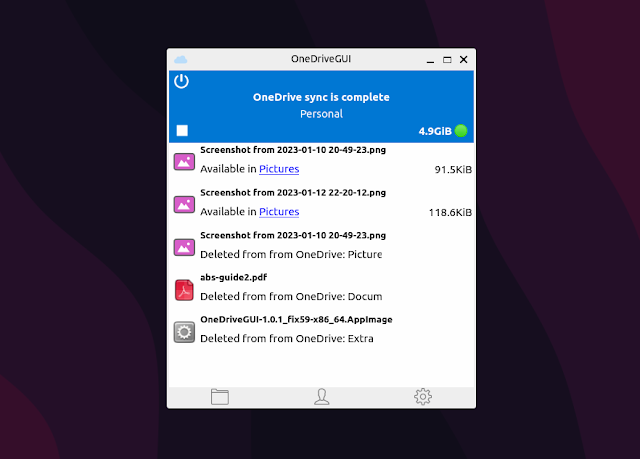 OneDrive GUI for Linux