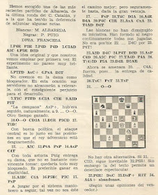 Partida de ajedrez Albareda - Puig, Nuevo Ajedrez nº 5 - Julio 1957