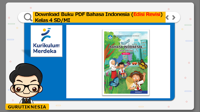 link download buku pdf bahasa indonesia kelas 4 (edisi revisi) sdmi kurikulum merdeka