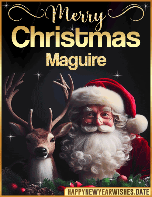 Merry Christmas gif Maguire