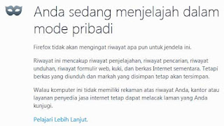 Jadikan Mozilla Firefox Private Mode Sebagai Default