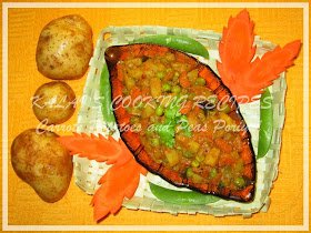 Carrots Potatoes and Peas Poriyal with Coconut Milk