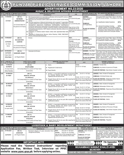 ppsc-jobs-advertisement-no-23-2020-apply-online