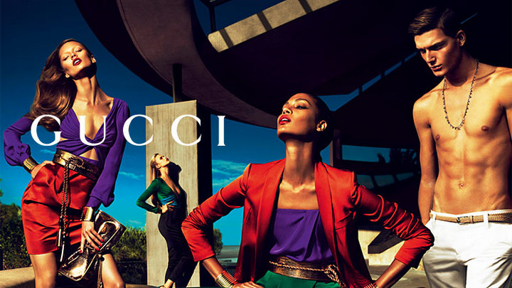 Gucci Spring 2011 Ad Campaign Models Karmen Pedaru Joan Smalls 