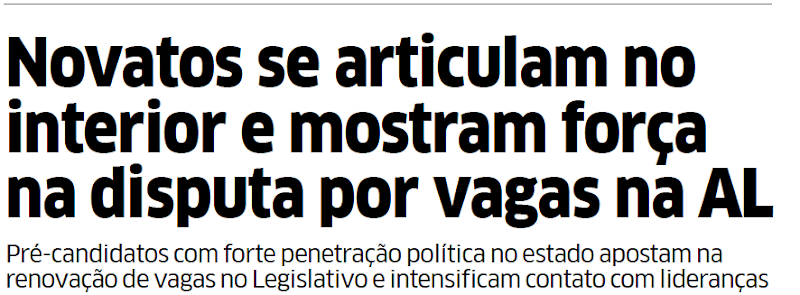 Jornal O Estado do Maranhão, na edição de hoje, aponta Ana do Gás como uma das mais cotadas
