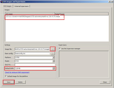 IOS Image and hipervisor setting