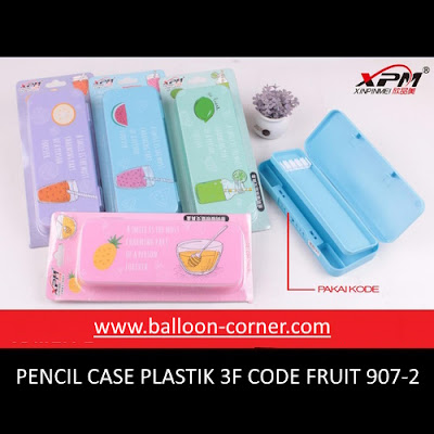 Kotak Pensil Plastik / Plastic Pencil Case 3F Fruit 907-2 (XPM 231-B)