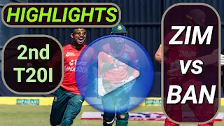 ZIM vs BAN 2nd T20I