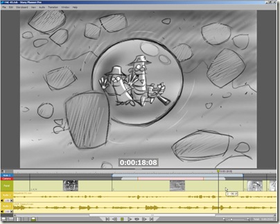 time line view toonz story planner pro storyboard software