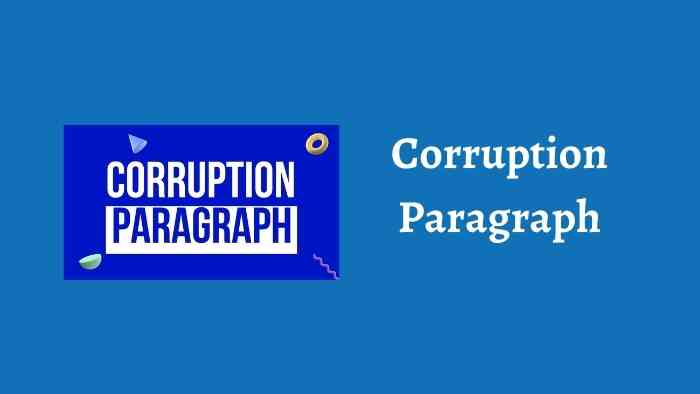 Corruption Paragraph
