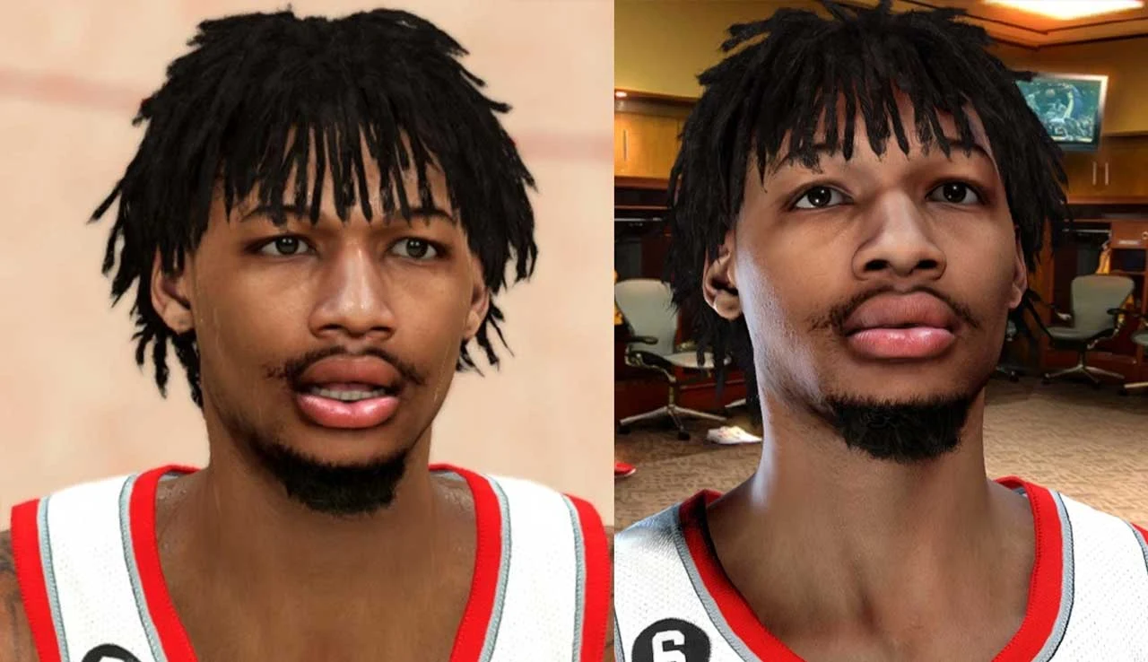 NBA 2K23 Shaedon Sharpe Cyberface