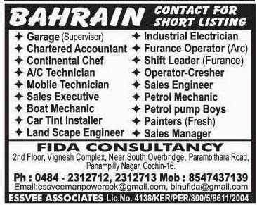 Bahrain Large Job Opportunities 