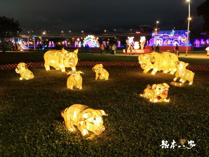 新北市祈福燈會豬福滿滿-元宵燈會活動｜大台北都會公園｜捷運三重站