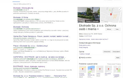 Firma Ekotrade, Google