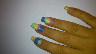 Tutorial Unha Artística Arco-Íris "Nail Art Arco-Íris"