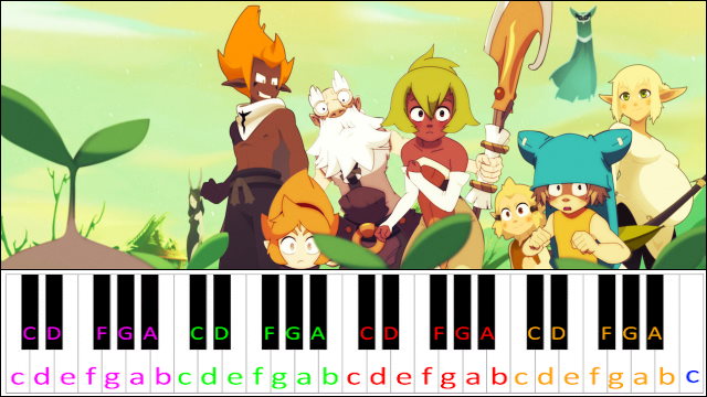 Sur Tes Pas (Wakfu Theme Song)zz Piano / Keyboard Easy Letter Notes for Beginners