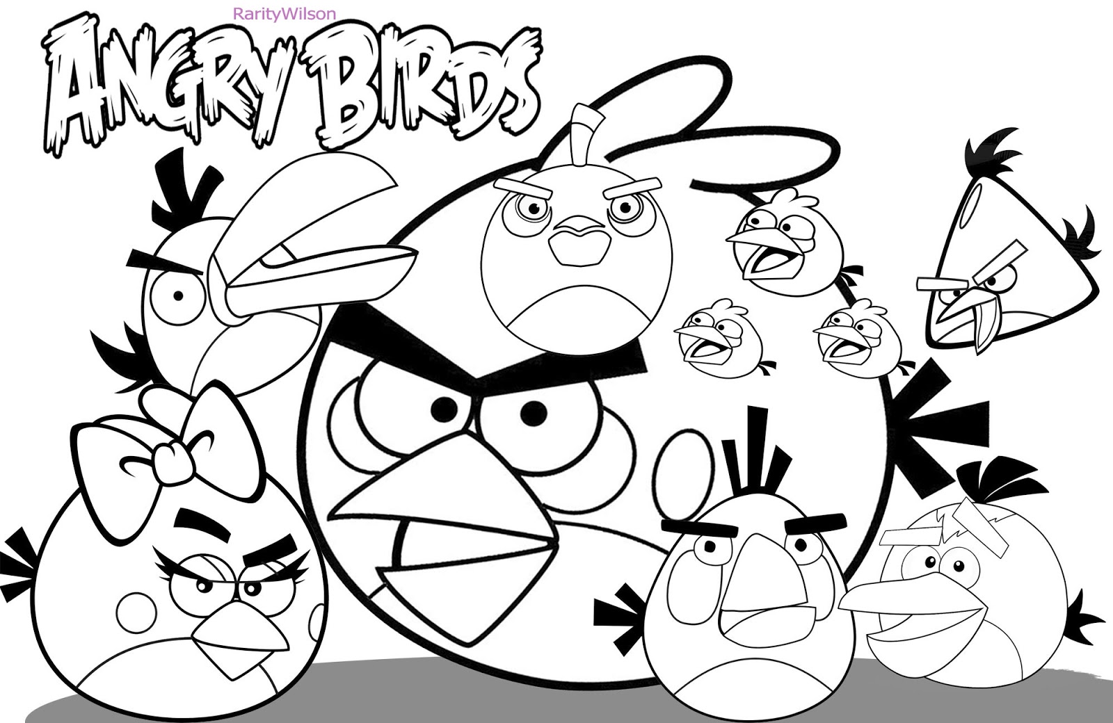 Download Angry Birds Coloring Pages | Team colors