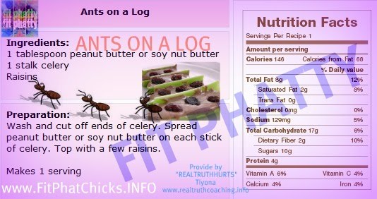 Try "Ants on a Log" !