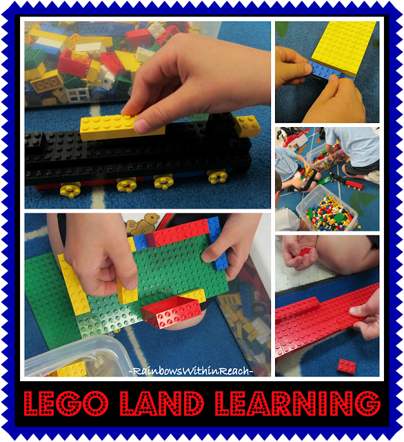 photo of: Using Lego Building Blocks to develop Fine Motor Skills