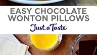 Easy Chocolate Wonton Pillows