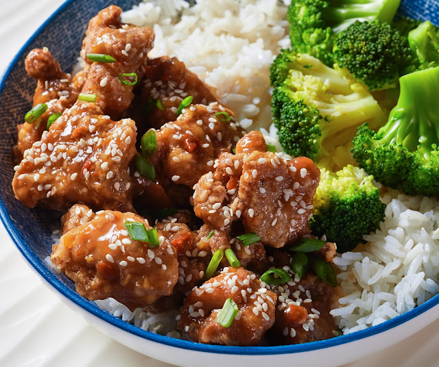 Easy General Tso Chicken for One