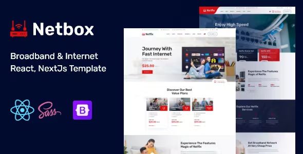 Best Broadband & Internet React, NextJs Template