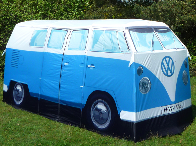 This 1965 VW Kombi Van novelty tent comes in red yellow or blue