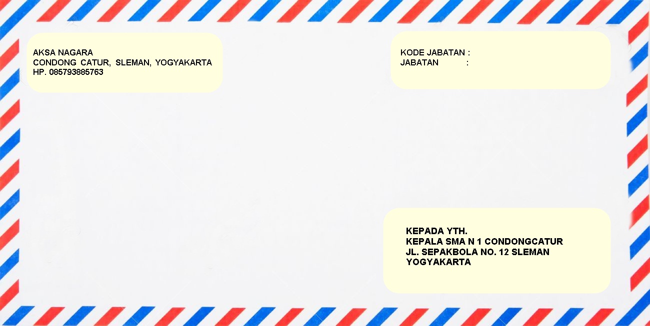 Contoh Amplop Surat Lamaran Kerja Terbaik dan Terbaru 