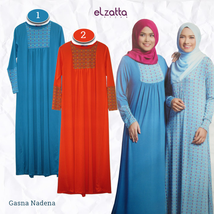 15 Gamis Elzatta  Terbaru 2021 Desain Elegan Jilbab Cantik