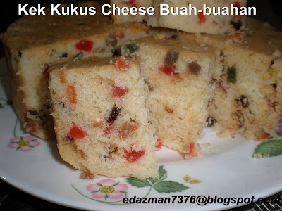 EdAzman's BloG: KEK KUKUS CHEESE BUAH - BUAHAN