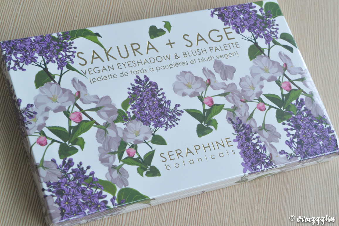 SERAPHINE BOTANICALS Sakura + Sage Vegan Eyeshadow & Blush Palette Review Swatches