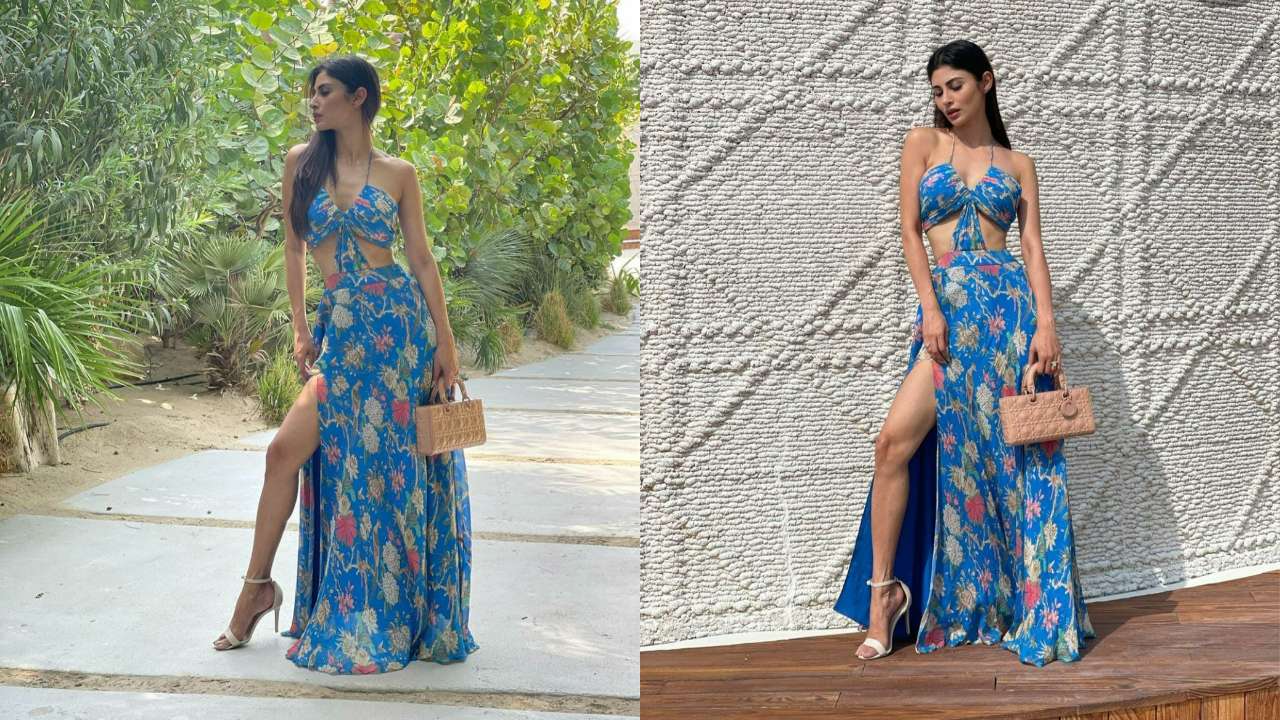 Gossips: Mouni Brahmastra star Mouni Roy sizzles in a provocative flower outfit, photographs circulate around the web