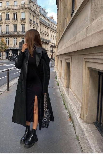 Trending: Faux Leather Trench