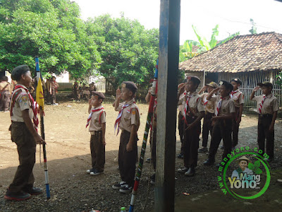 Regu Laki - laki : Latihan PBB Pramuka SDN Gardu Mukti, 