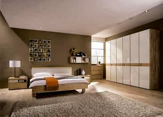 bedroom interior grey color design