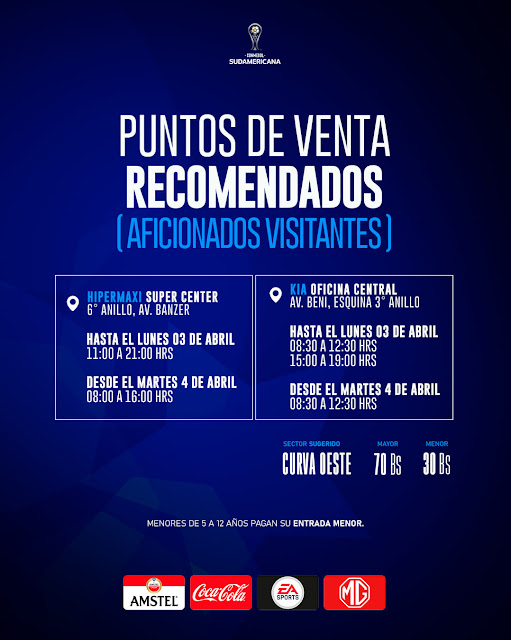 Venta de Entradas Blooming vs Santos FC