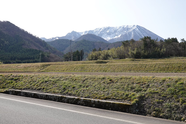 鳥取県道314号赤松大山線　種原　大山の眺望