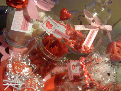 Candy Buffets are fun to do for Valentines Day Weddings Baby Showers and 