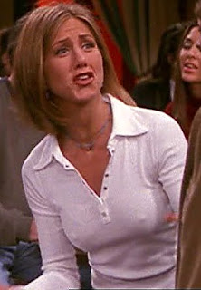 Jennifer Aniston white top nice nippleage