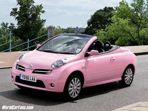 nissan micra pink. though the pink is so swee n