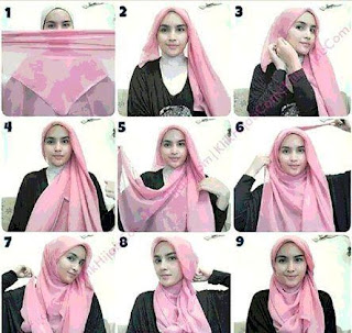 Tutorial Kreasi Hijab Segi Empat Terbaru 2016