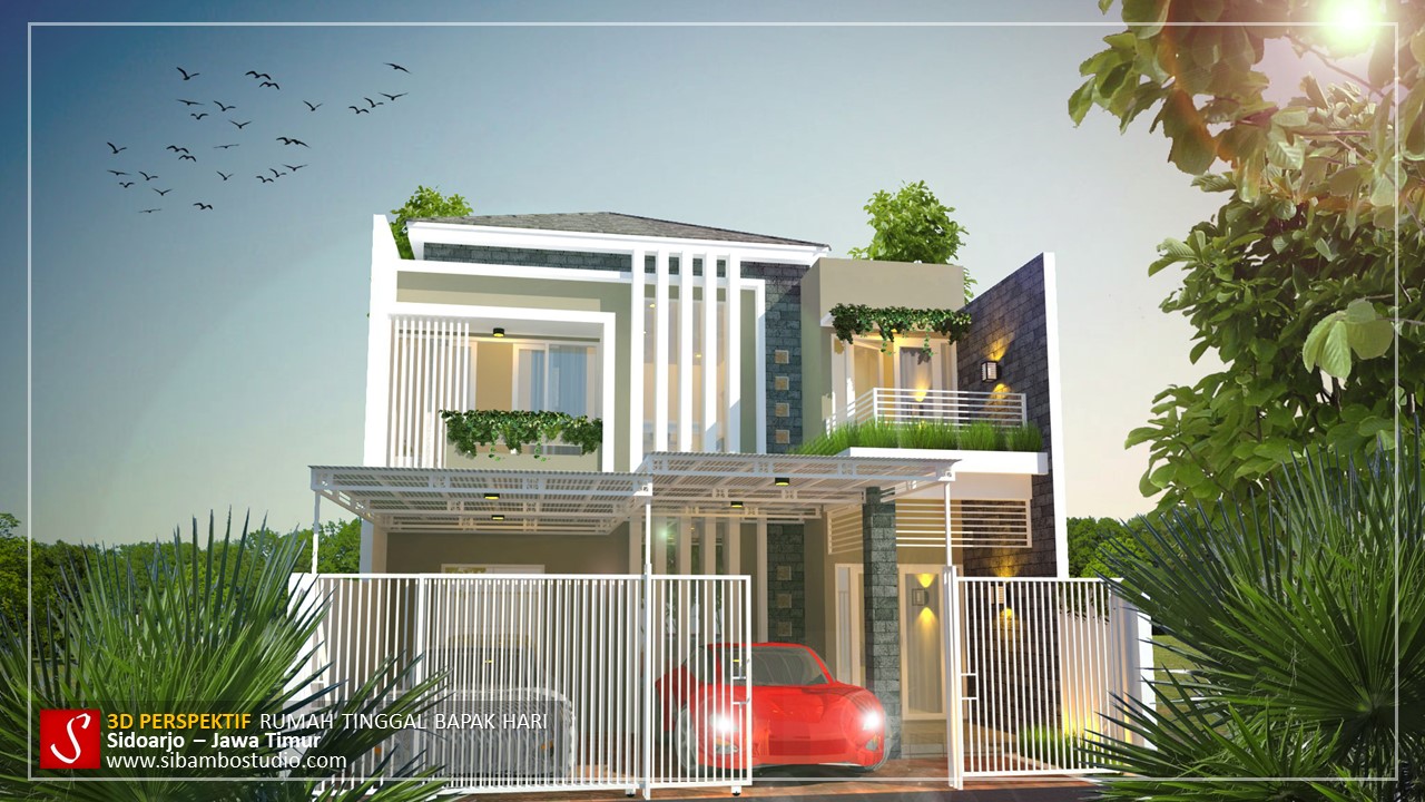 65 Desain Rumah 2 Lantai Tanpa Balkon Sisi Rumah Minimalis