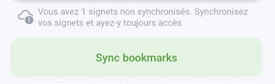 Maps.me - Synchronisation signets