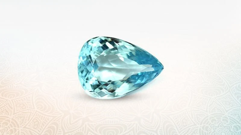 Rare neon blue paraiba tourmaline gemstone