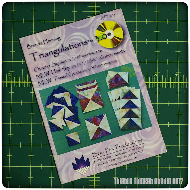thistle thicket studio, Brenda Henning, triangulations, sewing, quilting, paper piecing, flying geese, half square triangles