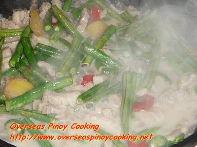 Ginataang Sitaw - Cooking Procedure