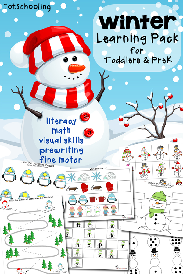 Winter Learning Pack for Toddlers & Preschoolers