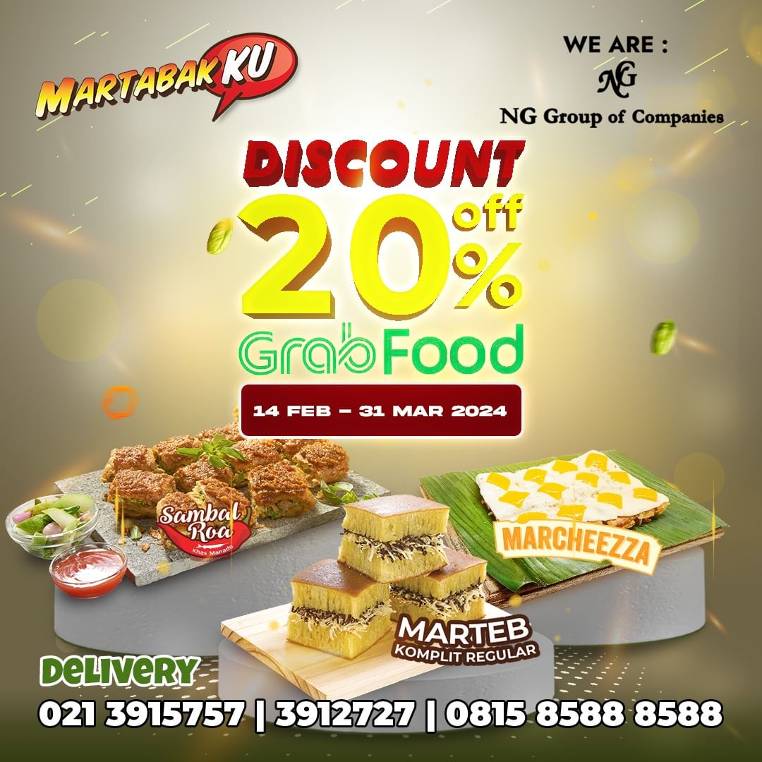 Promo MARTABAKKU GRABFOOD DISKON 20%