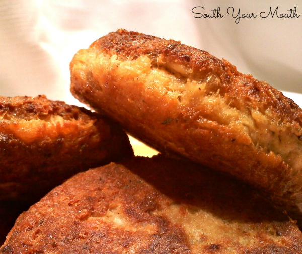 Southern Salmon Patties - A classic recipe for old fashioned Southern Salmon Patties (or Salmon Croquettes) using canned salmon and pantry ingredients pan fried until golden brown and delicious!