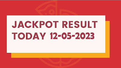 KL jackpot Result, Today result 12 may 2023